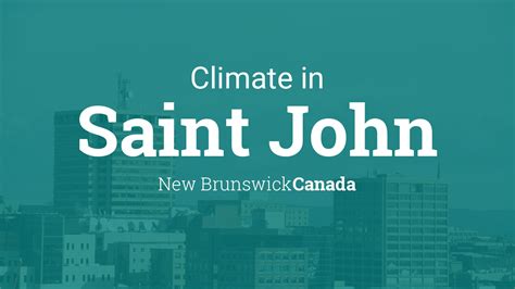 environment canada saint john weather.